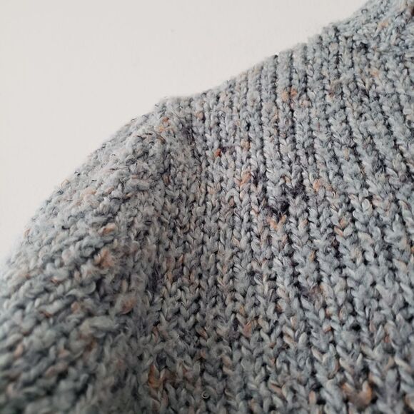 Croft & Barrow Heather Blue Quarter Zip Pullover Sweater S - Picture 7 of 7